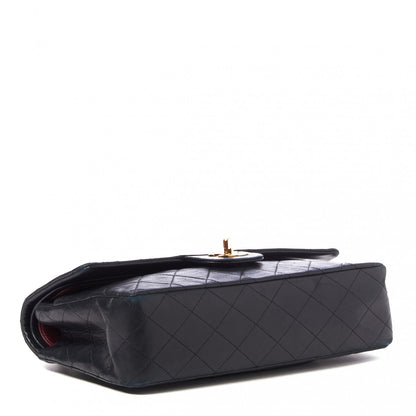 Chanel Lambskin Quilted Medium Double Flap Black 3 of 9