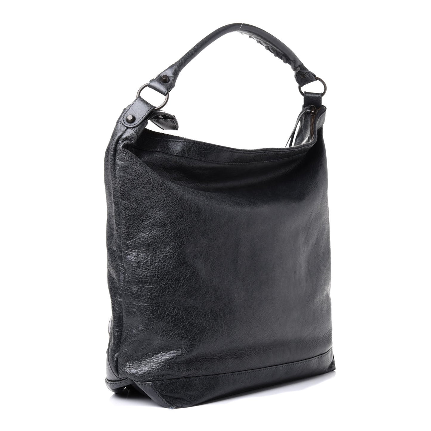 Agneau Classic Hardware Day Hobo Anthracite