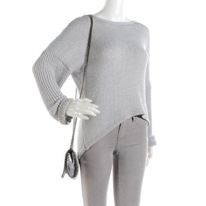 Stella McCartney Shaggy Deer Falabella Crossbody Bag Silver 2 of 7