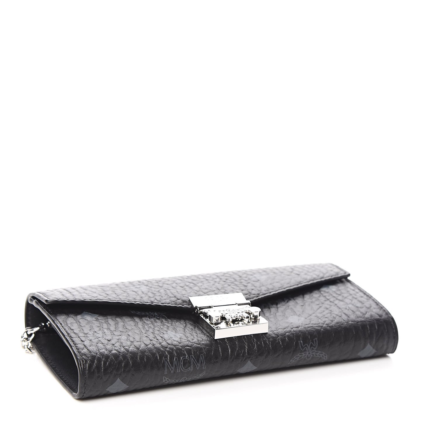 Visetos Large Patricia Wallet On Chain Black