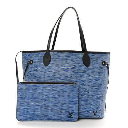 Louis Vuitton Epi Neverfull MM Denim Light 1 of 9