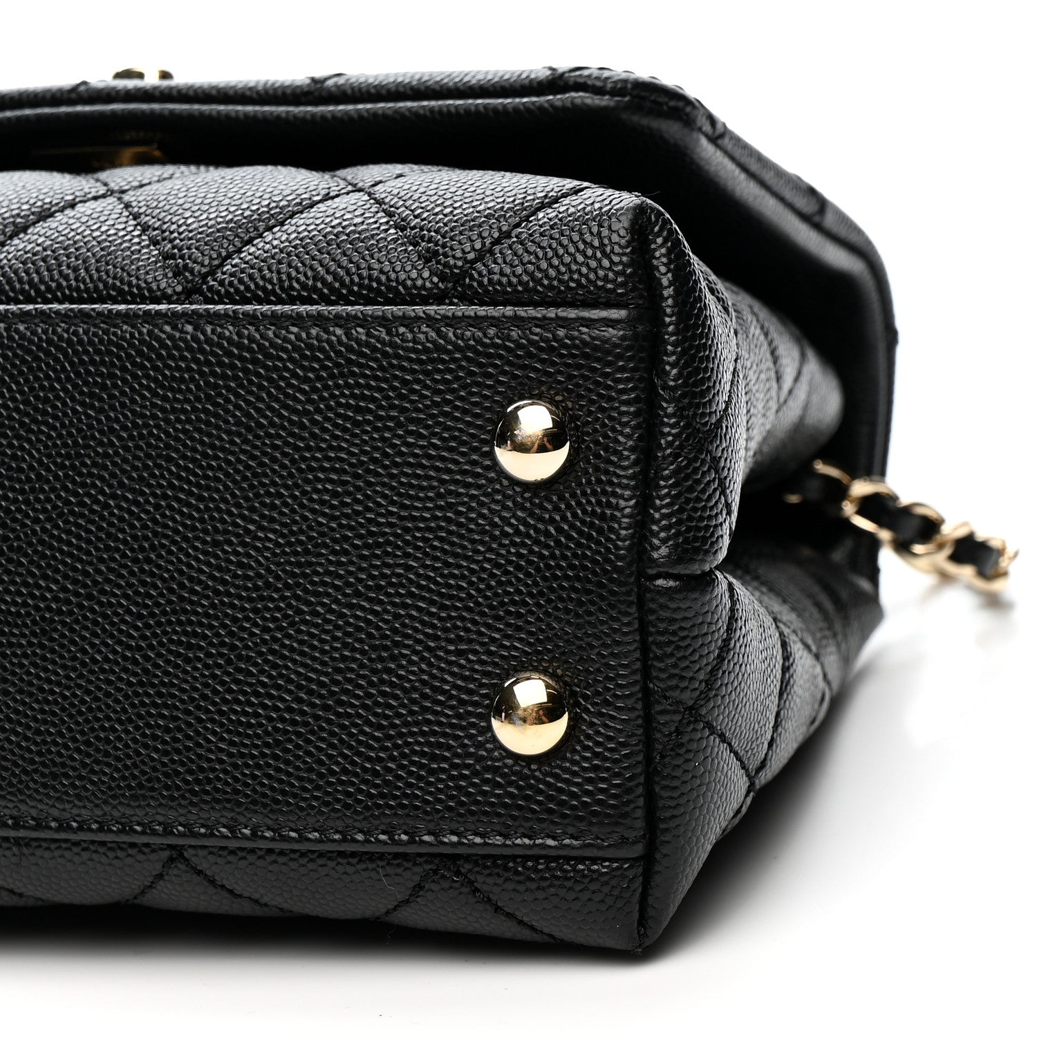 Chanel Caviar Quilted Extra Mini Coco Handle Flap Black 10 of 11