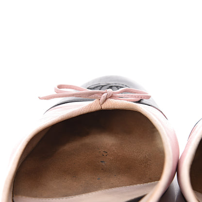 Chanel Lambskin Cap Toe CC Mules 39.5 Pink Black 16 of 17