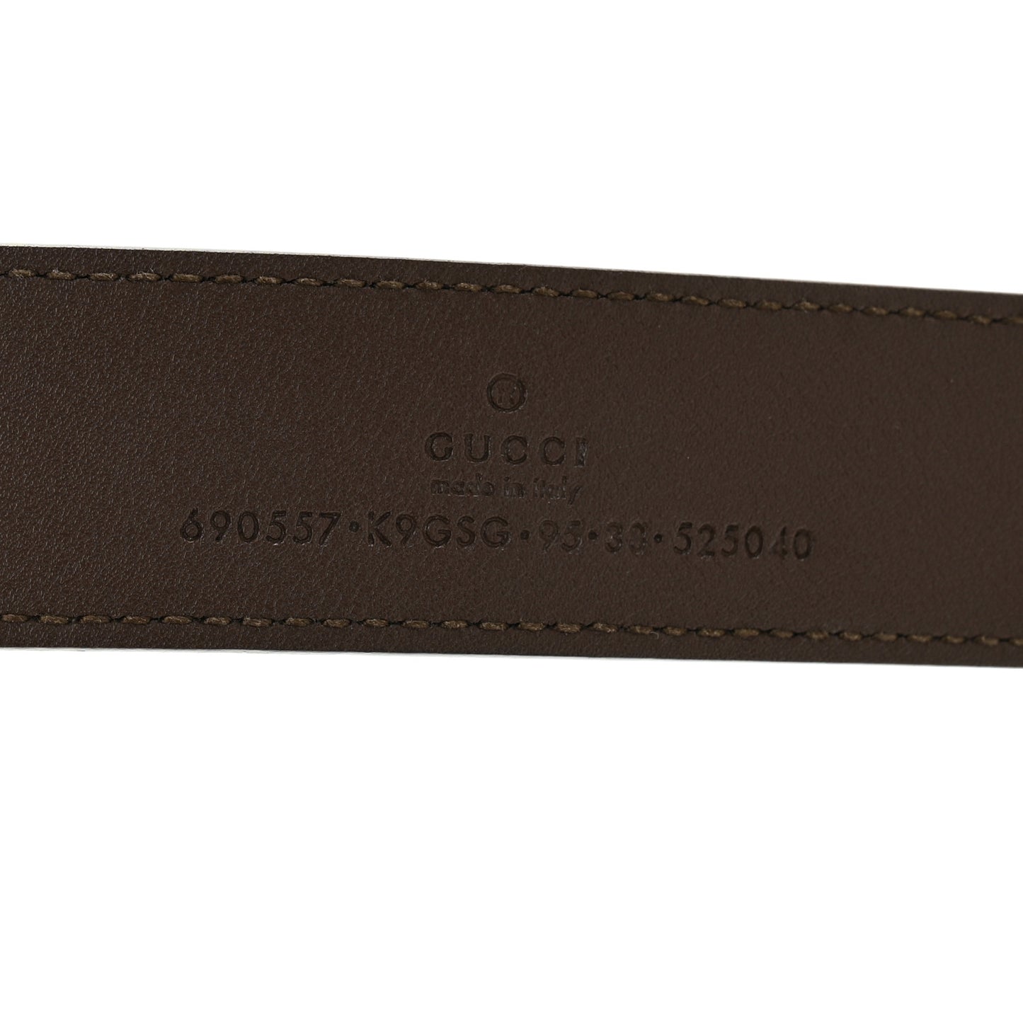 GG Supreme Monogram Textured Dollar Calfskin Blondie 30mm Belt 95 38 Beige Ebony New Acero