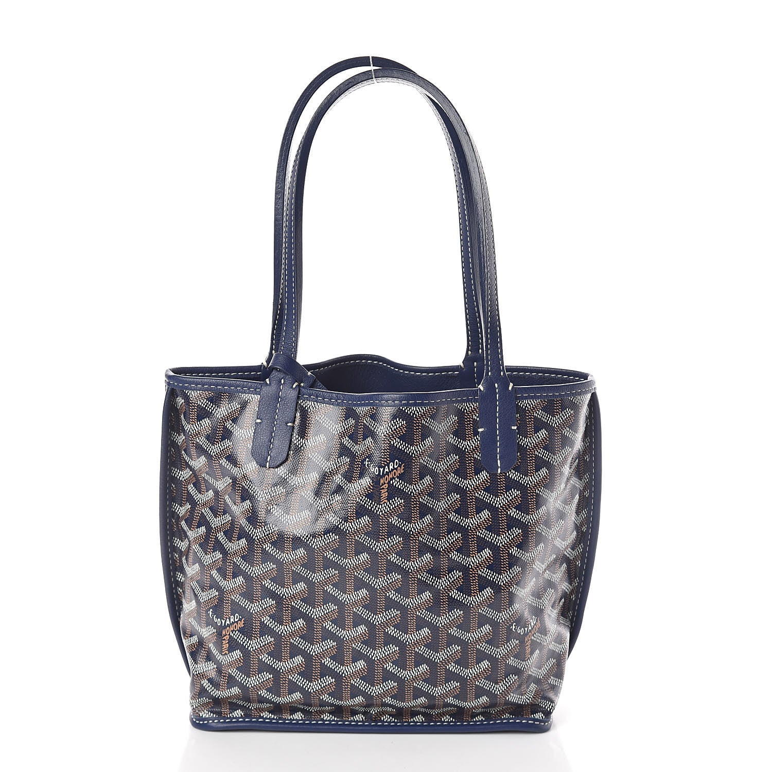 Goyard Goyardine Reversible Mini Anjou Navy 4 of 18