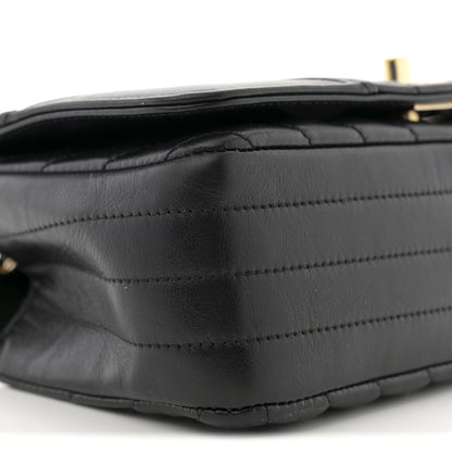 Chanel Calfskin Chevron Quilted Mini Statement Flap Black 9 of 10