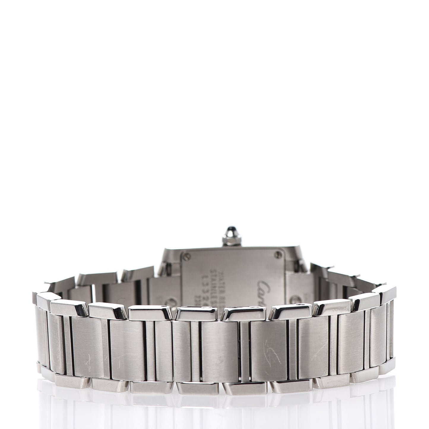 Stainless Steel 20mm Tank Francaise Quartz Watch