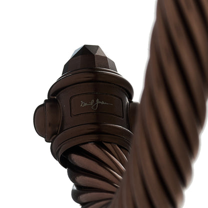 David Yurman Aluminum 10mm Cable Renaissance Bracelet Chocolate 4 of 4