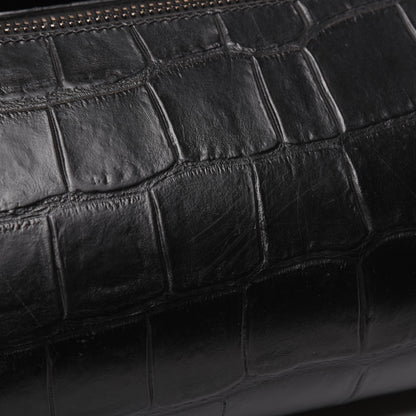 Givenchy Calfskin Crocodile Embossed Medium Pandora Box Crossbody Bag Black 22 of 28
