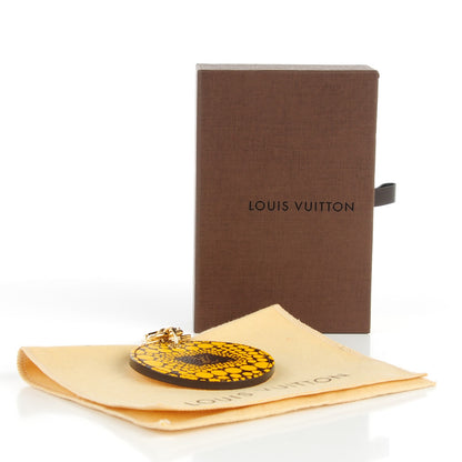 Louis Vuitton Monogram Kusama Town Key Ring Yellow 4 of 6