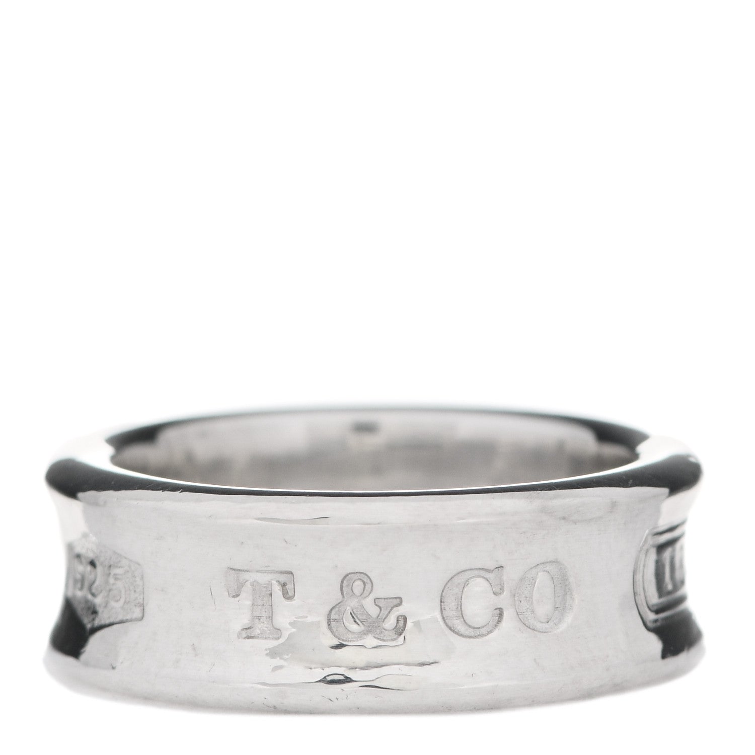 Tiffany Sterling Silver 1837 Ring 51 5.75 1 of 5