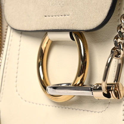Chloe Suede Calfskin Mini Faye Backpack Off White 12 of 19