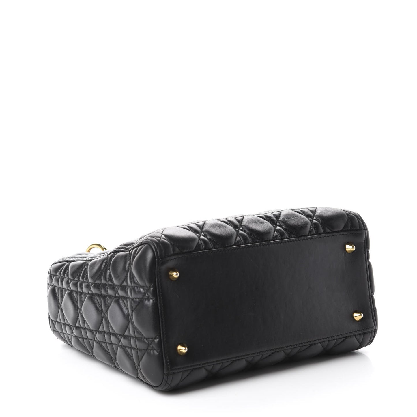Lambskin Cannage Medium Lady Dior Black