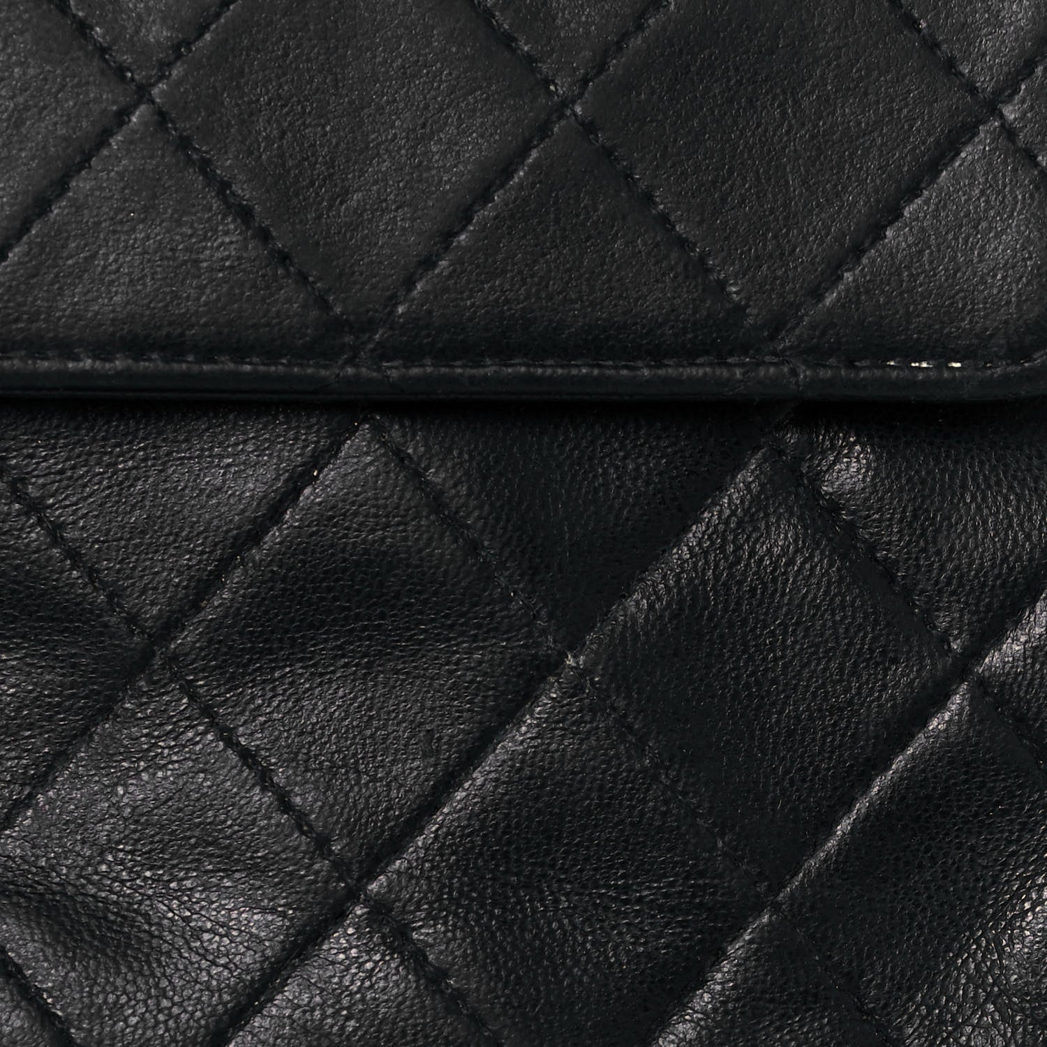 Chanel Lambskin Quilted Medium Double Flap Black 15 of 21