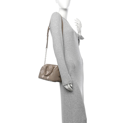 Louis Vuitton Empreinte Monogram Giant Speedy Bandouliere 20 Creme Beige 2 of 9