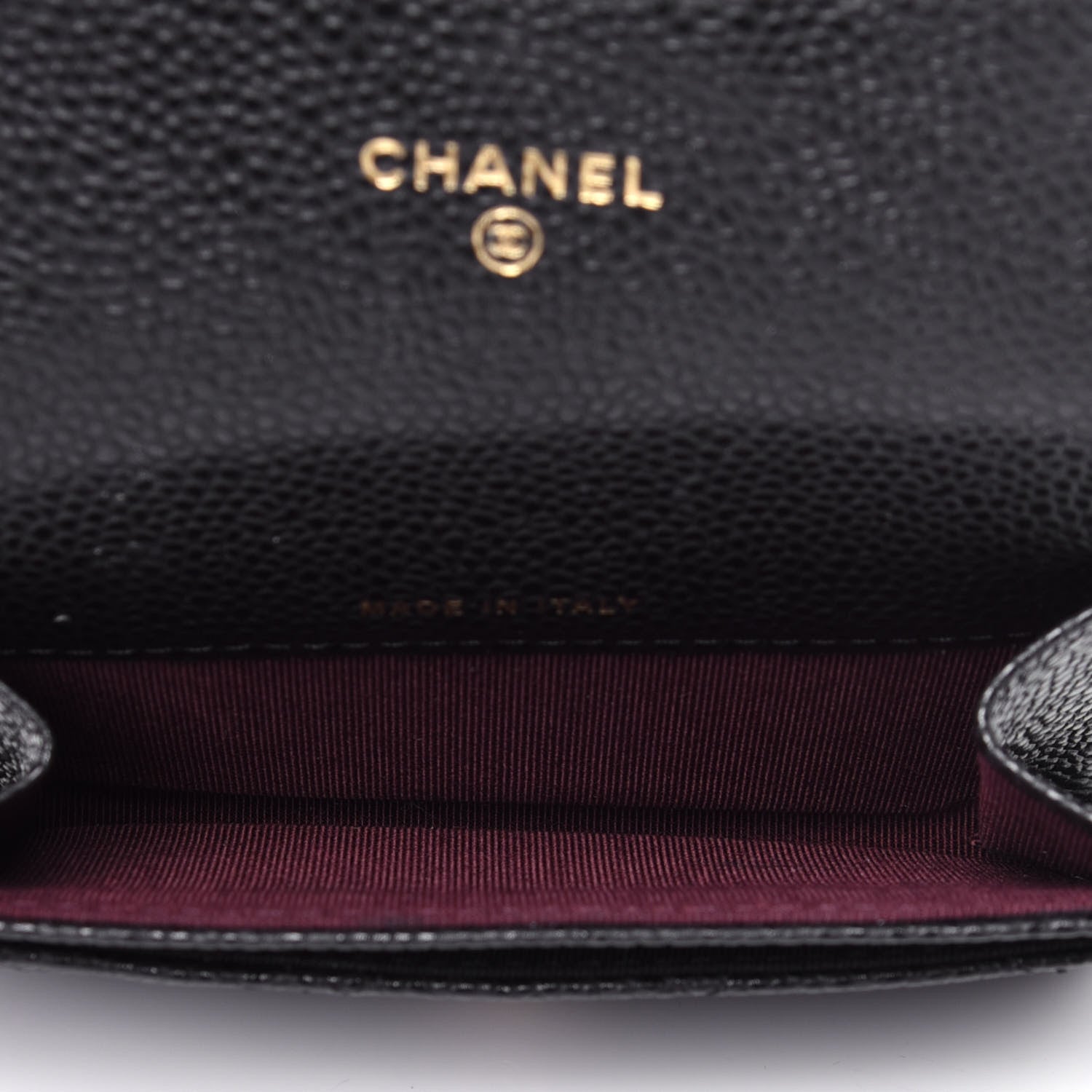 Chanel Caviar Quilted Flap Card Holder Wallet Black 5 of 11