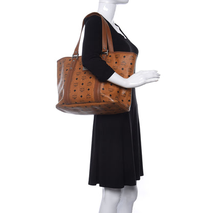 MCM Visetos Shopping Tote Cognac 2 of 10