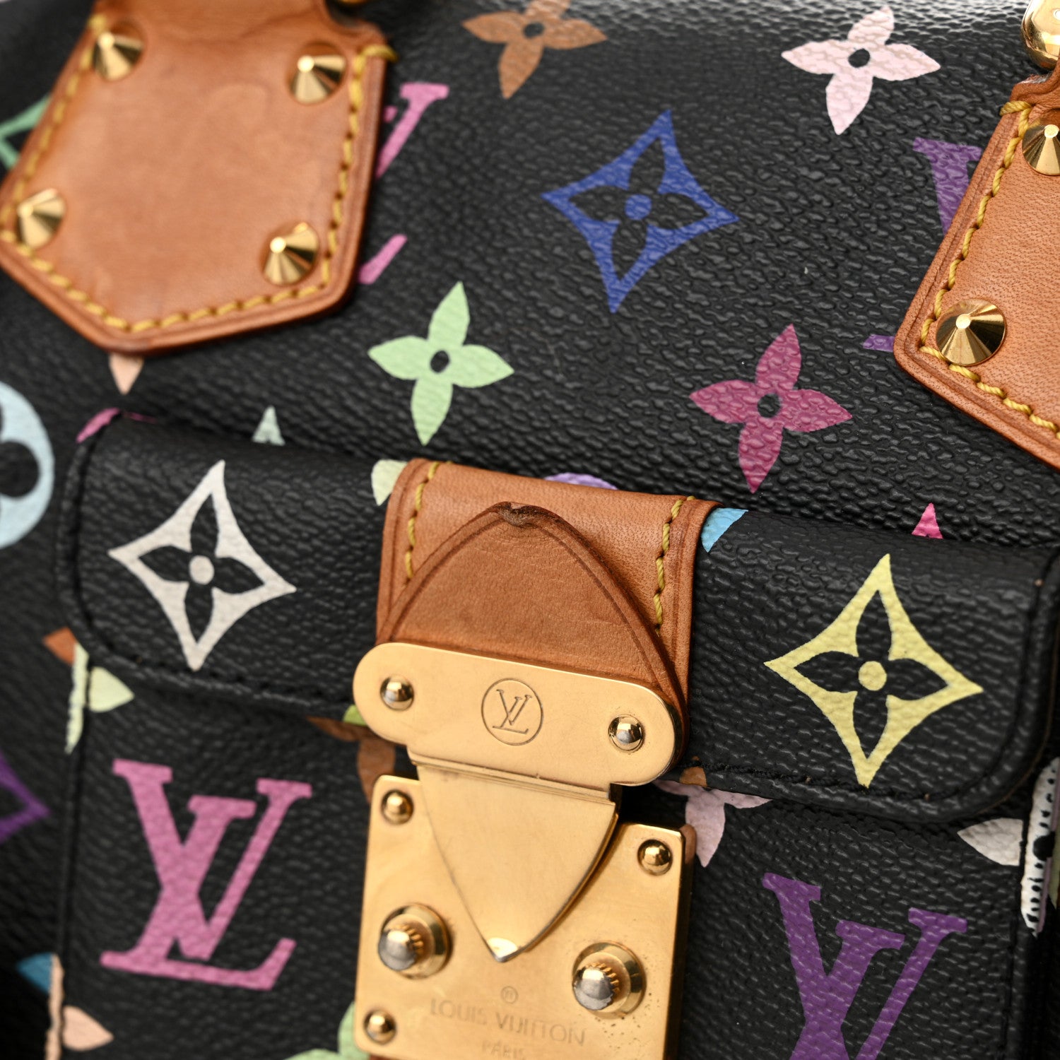 Louis Vuitton Monogram Multicolor Speedy 30 Black 11 of 16