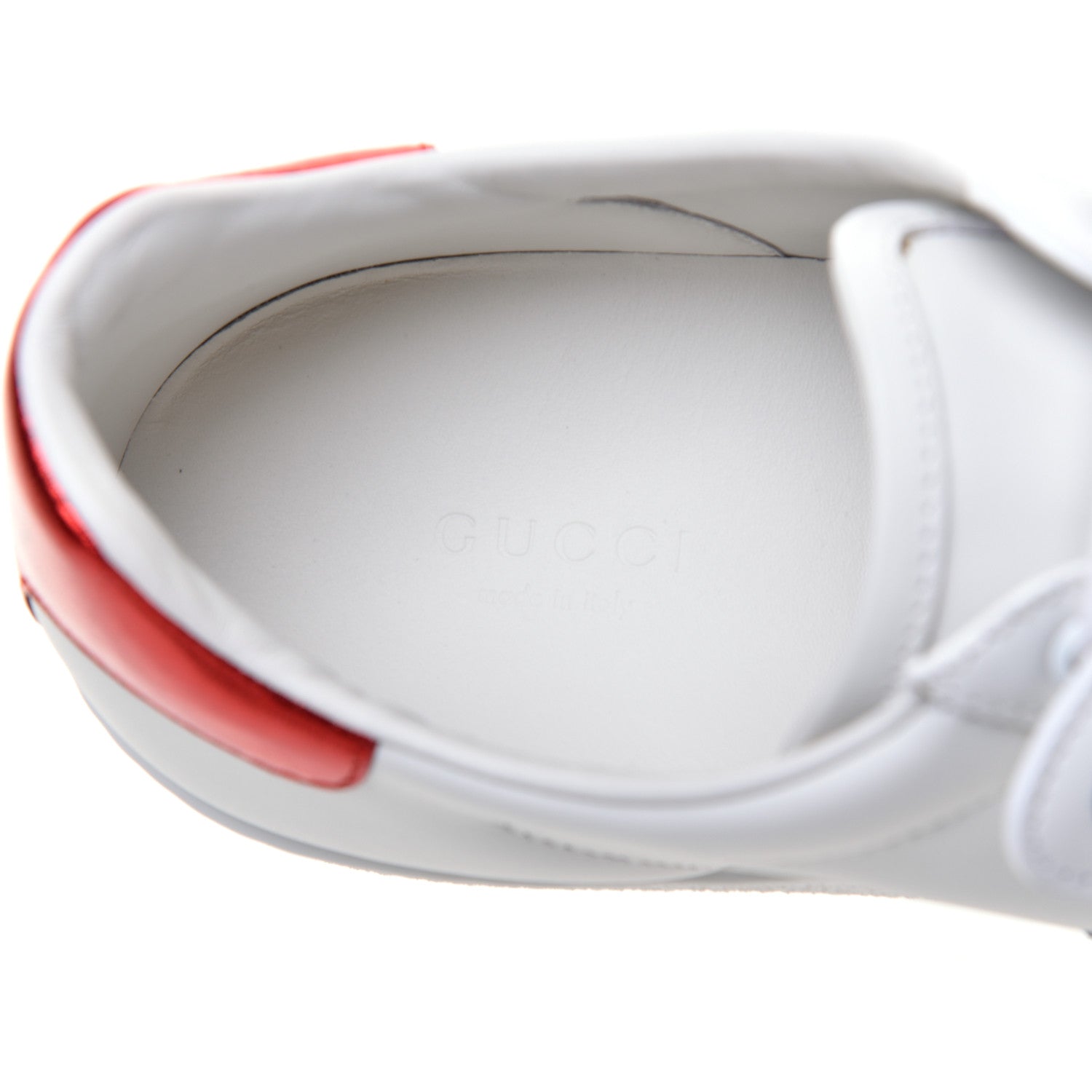 Gucci Calfskin Sequins Web Cat Womens Ace Sneakers 39.5 White 7 of 9