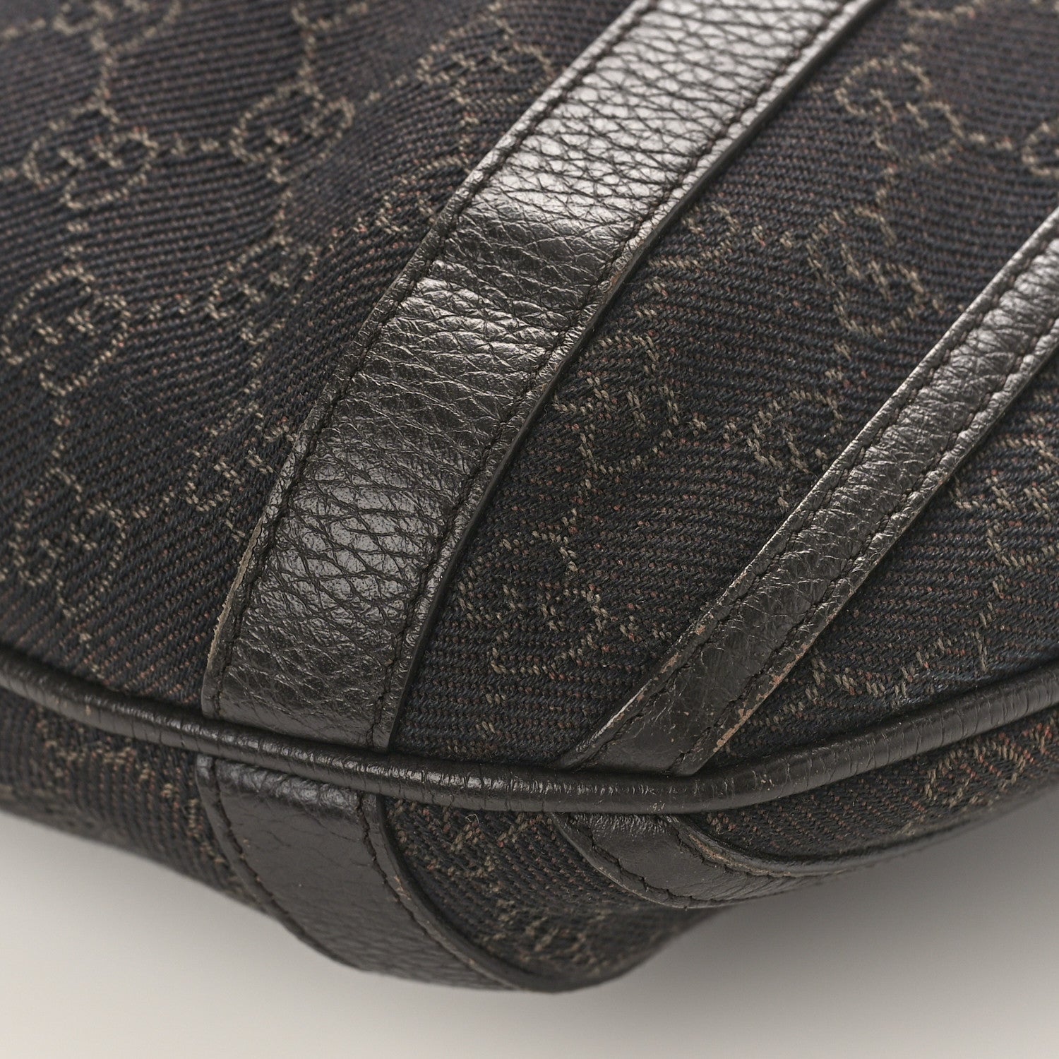 Gucci Monogram Medium Abbey Convertible Tote Dark Brown 9 of 18