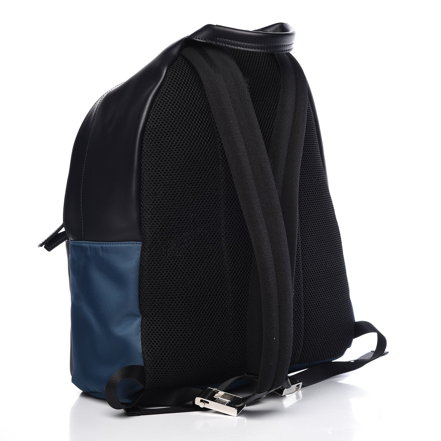 Fendi Nylon Vitello Elite Bag Bug Backpack Marine Acciao 3 of 12