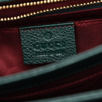 Gucci Grainy Calfskin Small Zumi Shoulder Bag Vintage Green 6 of 9