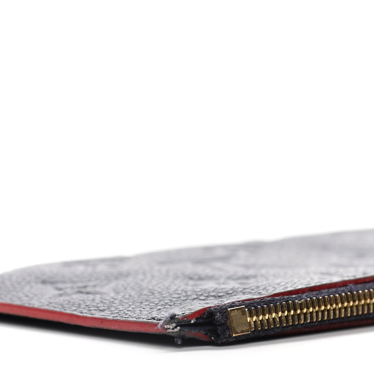 Empreinte Felicie Chain Wallet Zippered Insert Marine Rouge