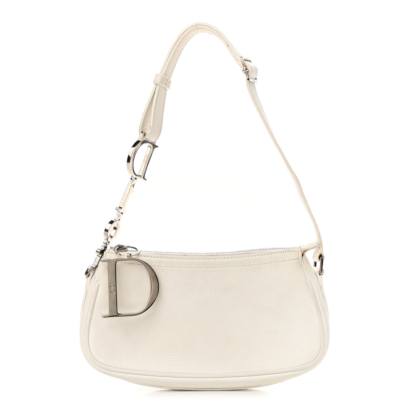 Calfskin Shoulder Bag White