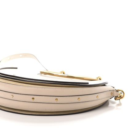 Chloe Calfskin Suede Medium Pixie Bag Abstract White 7 of 12