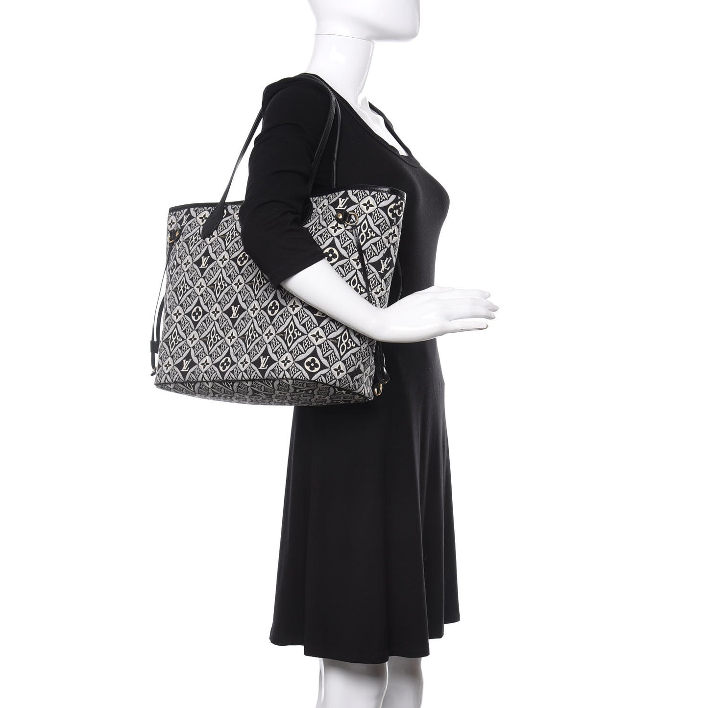 Jacquard Since 1854 Neverfull MM Grey