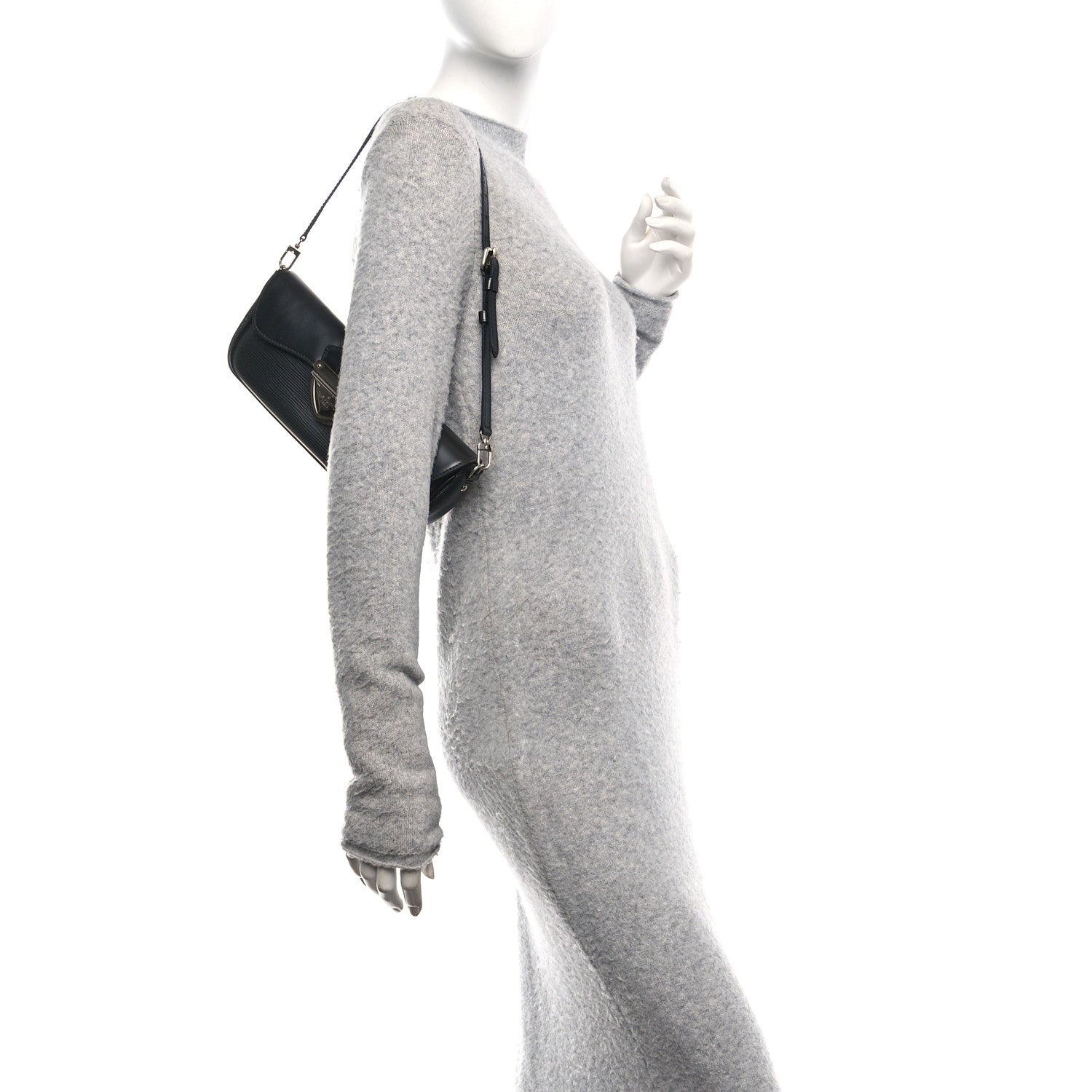 Louis Vuitton Epi Montaigne Clutch Black 2 of 10