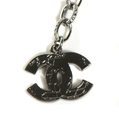 Chanel Glass Bead CC Map Bracelet Ruthenium Black 6 of 6