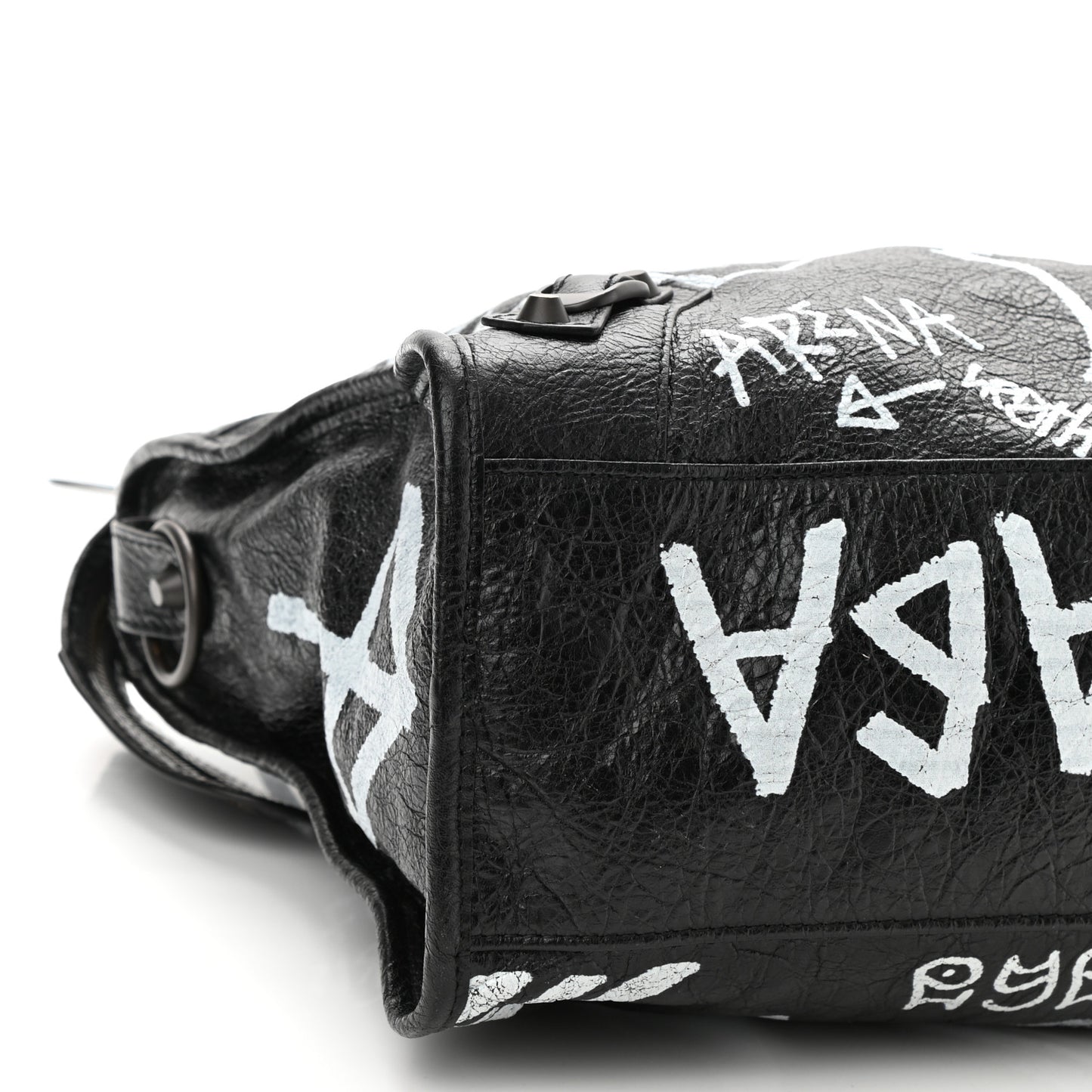 Agneau Arena Graffiti All Over Classic Hardware City Black White