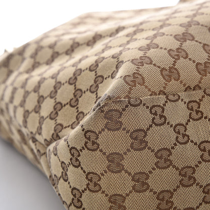 Gucci Monogram Large Horsebit Chain Hobo Dark Brown 8 of 9