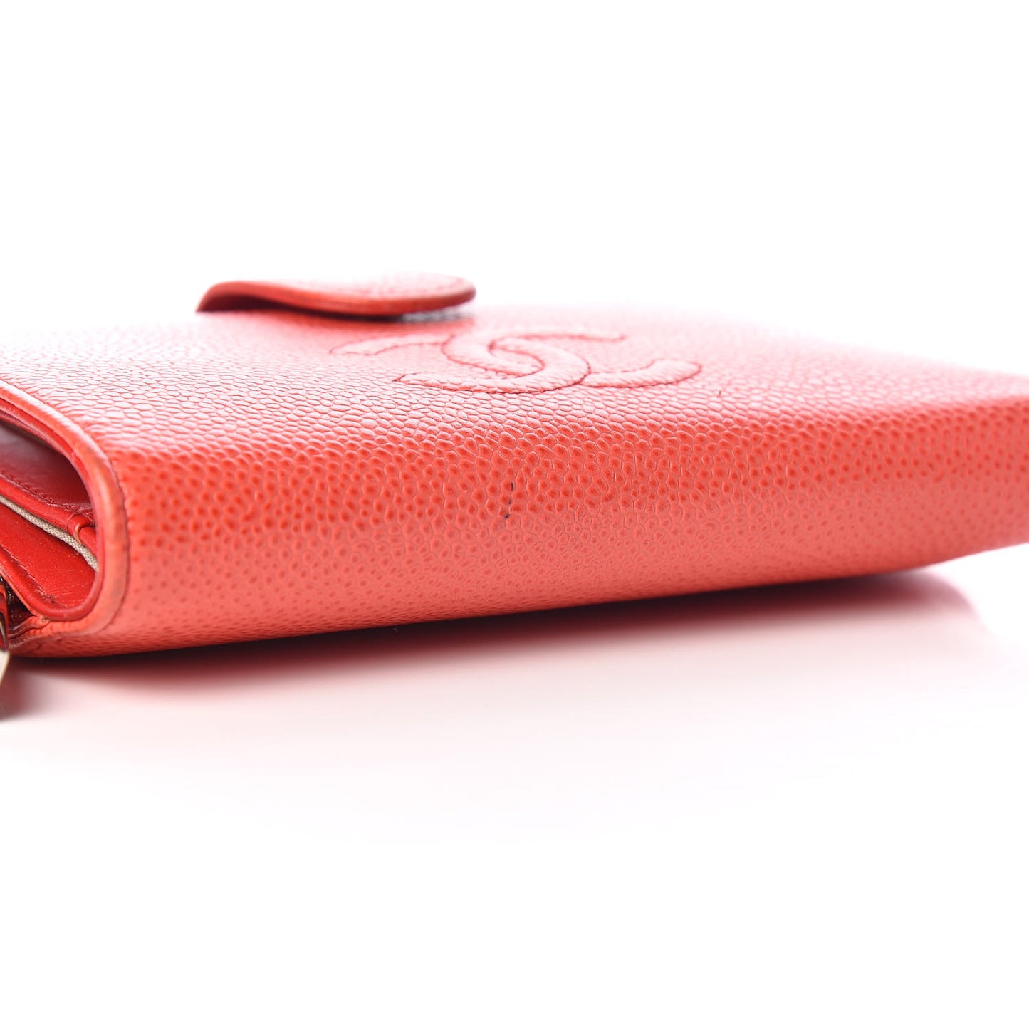 Caviar Timeless CC French Wallet Orange