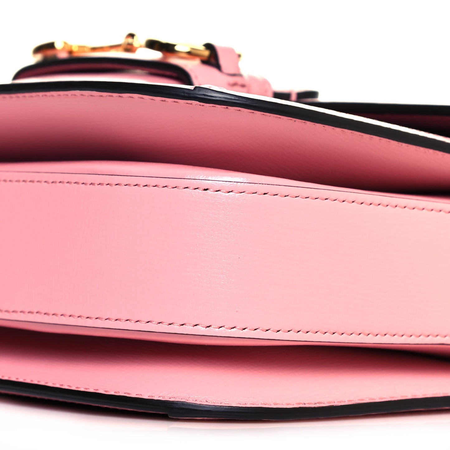 Azalea Calfskin Horsebit 1955 Shoulder Bag New Cherry Red Wild Rose