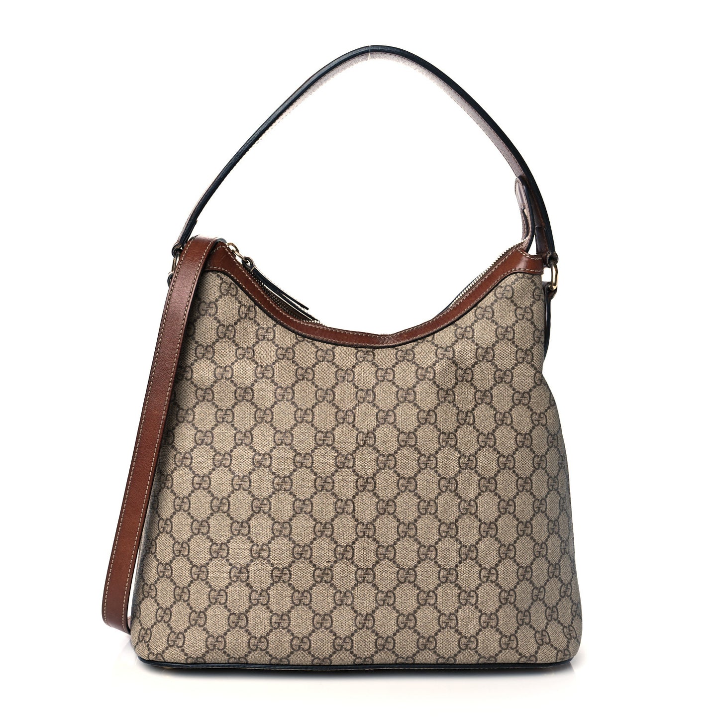 GG Supreme Monogram Linea A Hobo Brown
