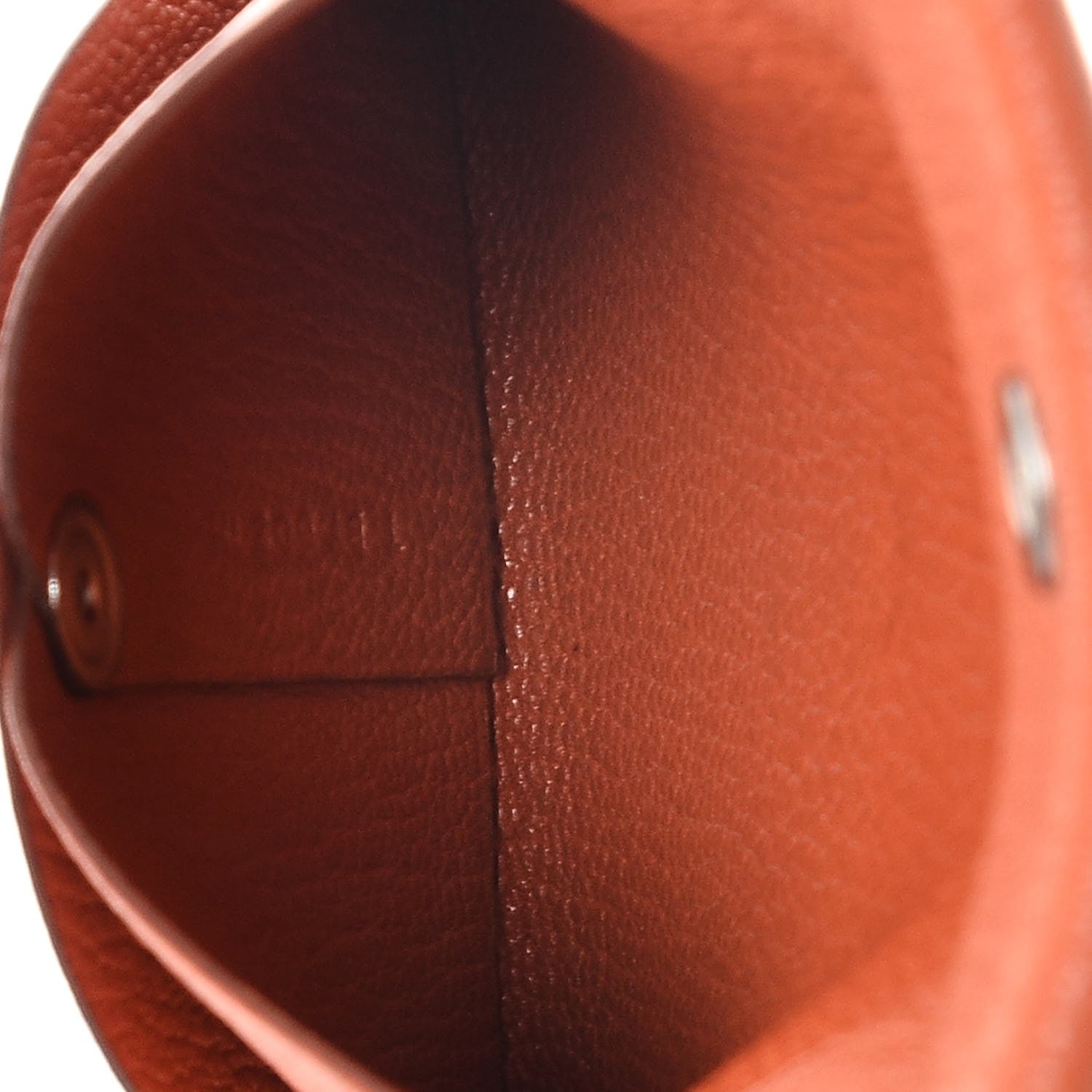 Hermes Chevre Mysore Bastia Coin Purse Feu 5 of 8