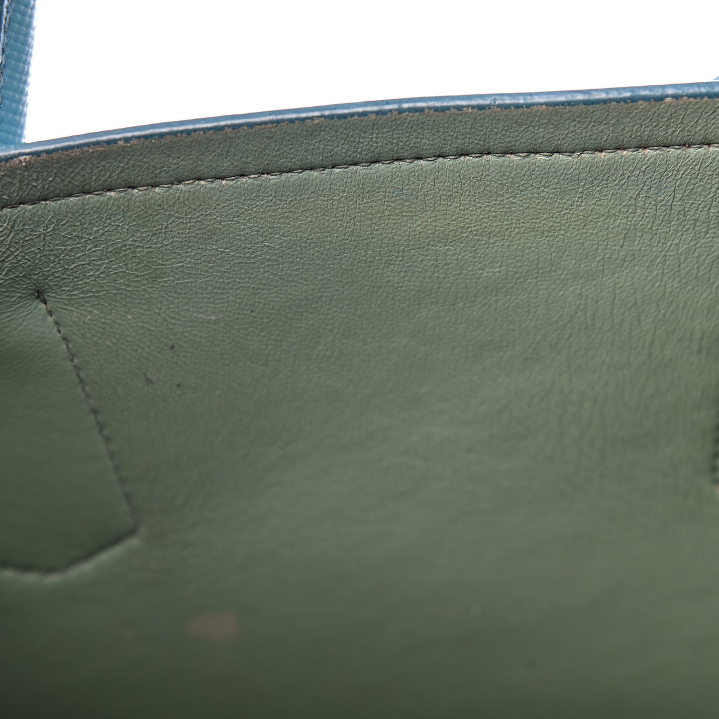 Saffiano Cuir Small Double Bag Turchese