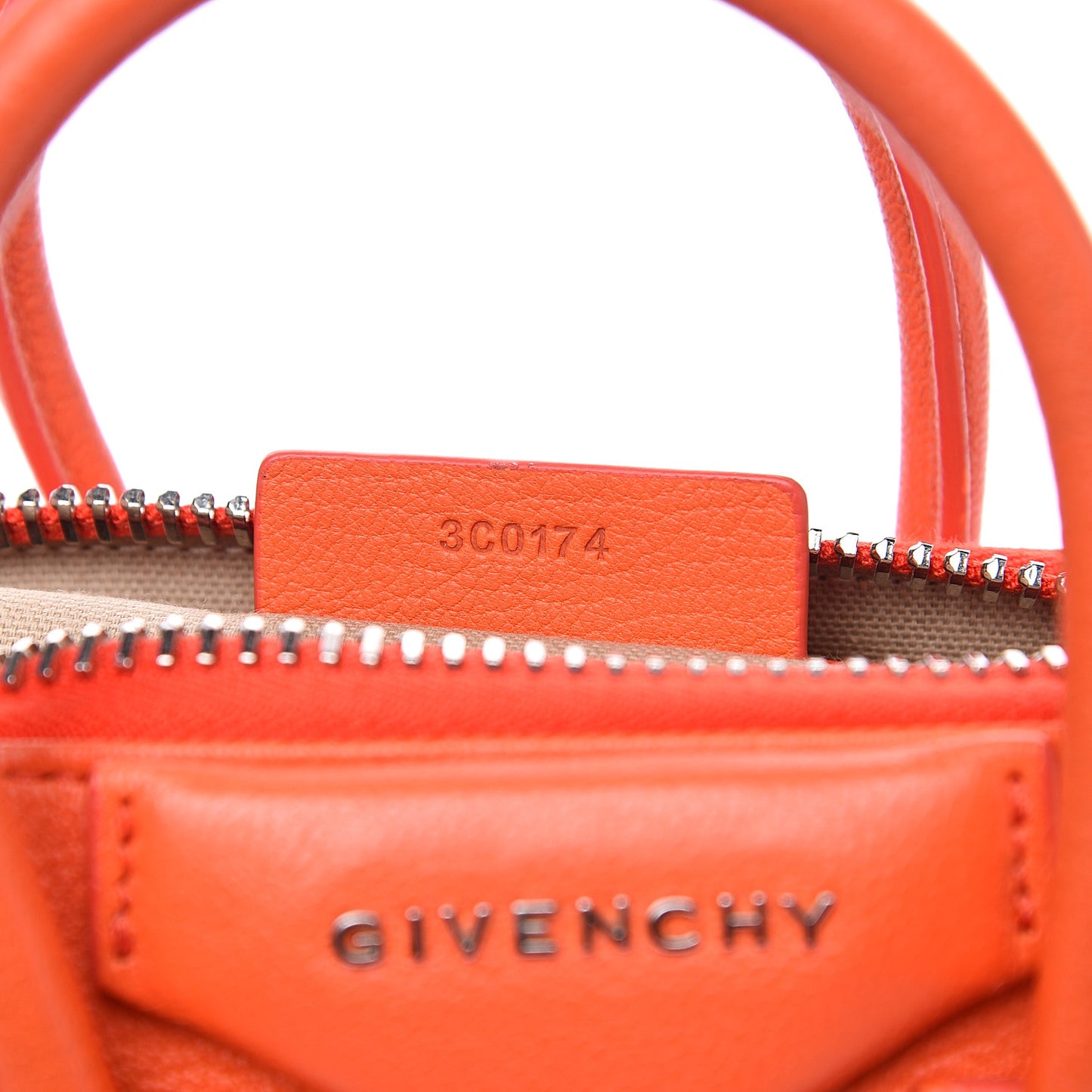 Sugar Goatskin Mini Antigona Burnt Orange