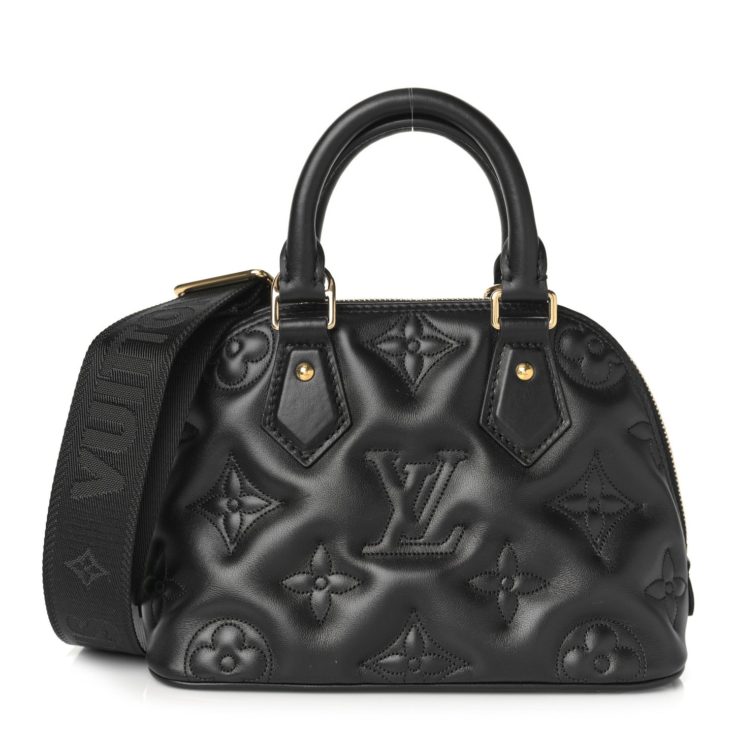 Calfskin Bubblegram Alma BB Black