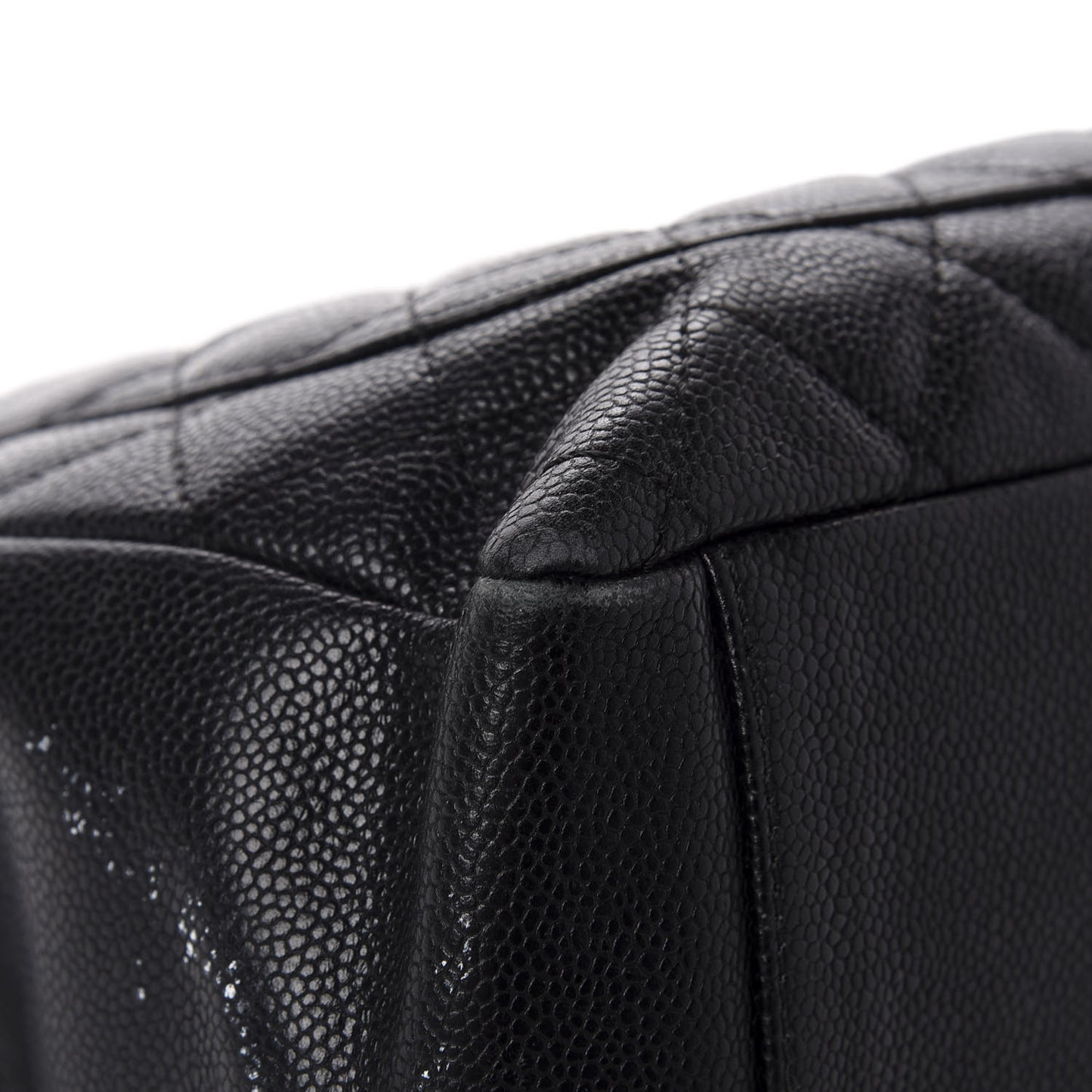 Caviar Quilted Grand Shopping Tote GST Black
