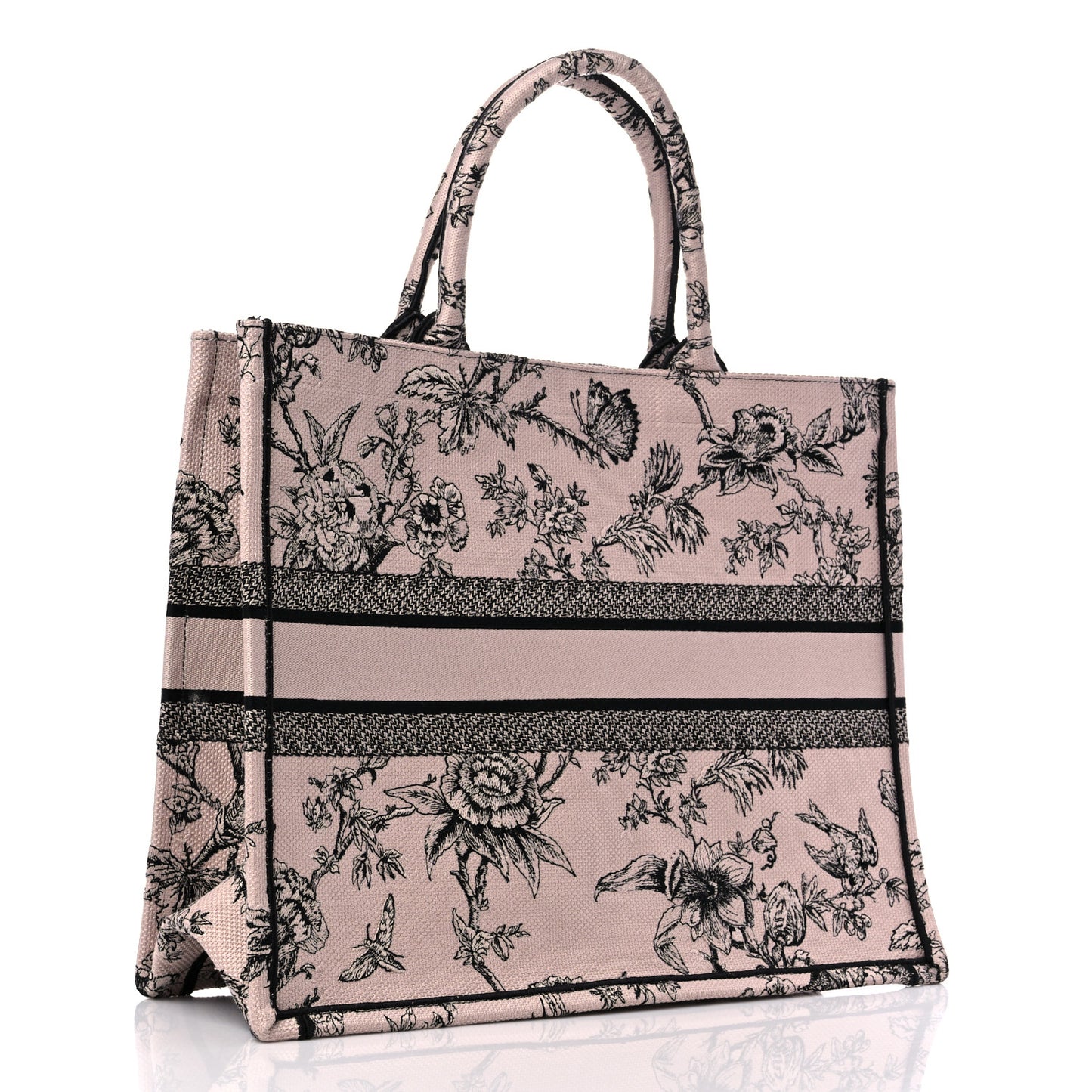 Canvas Jardin Botanique Embroidered Large Book Tote