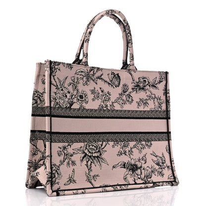 Christian Dior Canvas Jardin Botanique Embroidered Large Book Tote 3 of 9