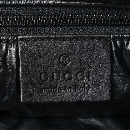 Gucci Monogram Lobster Clasp Jackie O Hobo Black 6 of 10