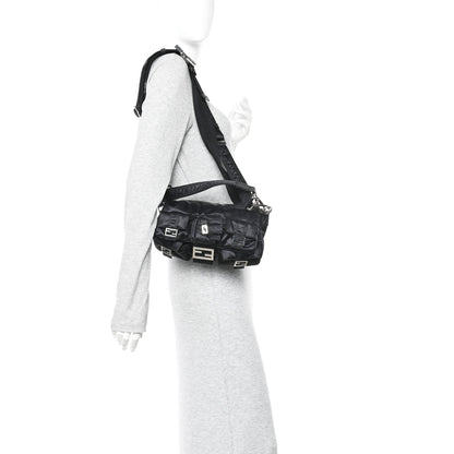 Fendi Econyl Cuoio Romano Multipocket Baguette Black 2 of 9