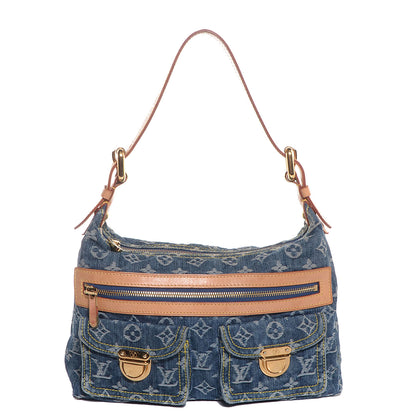 Louis Vuitton Monogram Denim Baggy PM Blue 1 of 8