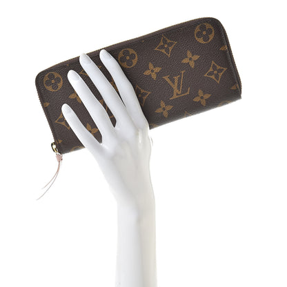 Louis Vuitton Monogram Clemence Wallet Rose Ballerine 2 of 9