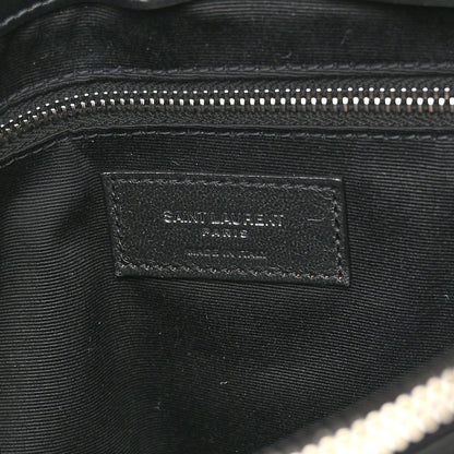 Saint Laurent Calfskin Y Quilted Monogram Medium Loulou Chain Satchel Black 6 of 10