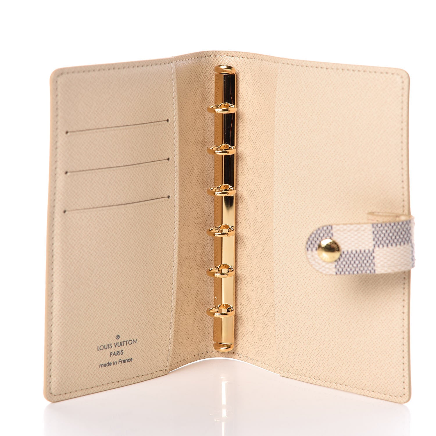 Louis Vuitton Damier Azur Small Ring Agenda Cover 5 of 6